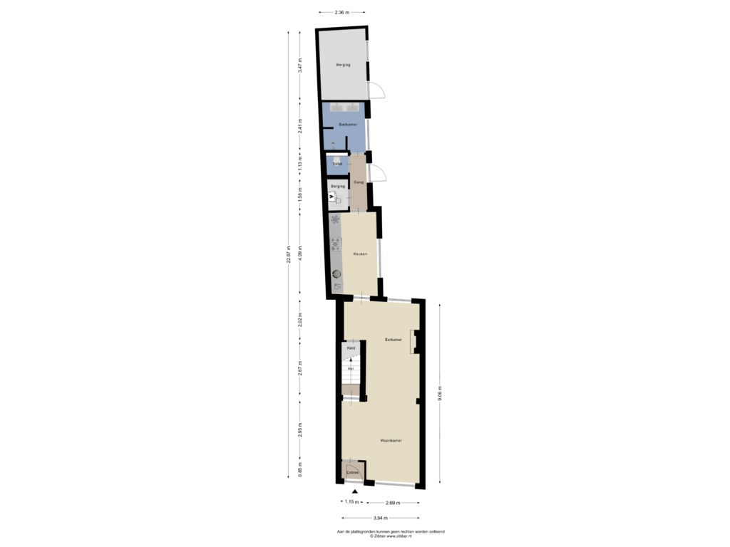 View floorplan of Begane grond of Wooldriksweg 20