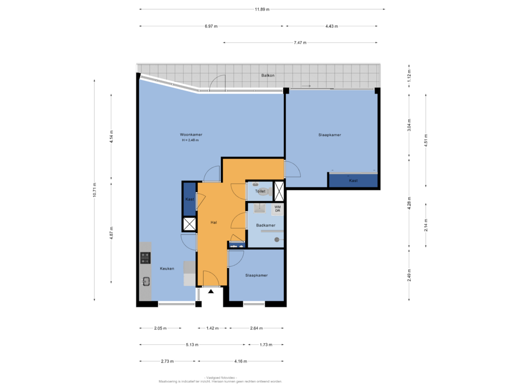 Bekijk plattegrond van Appartement van Emmaplein 194