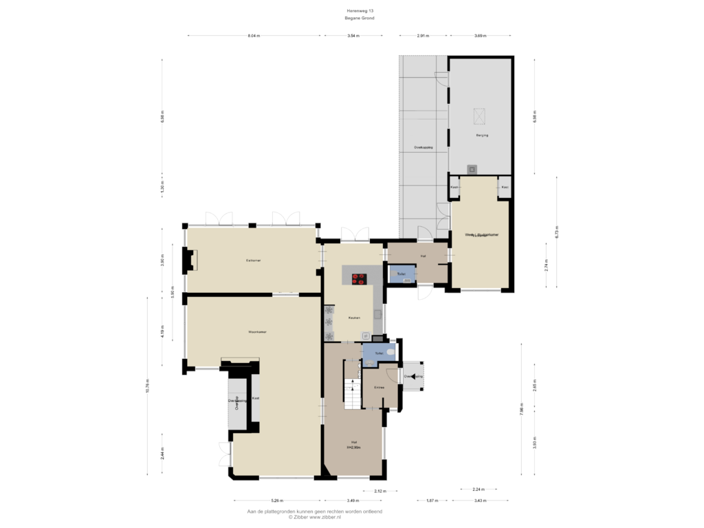 Bekijk plattegrond van Begane Grond van Herenweg 13