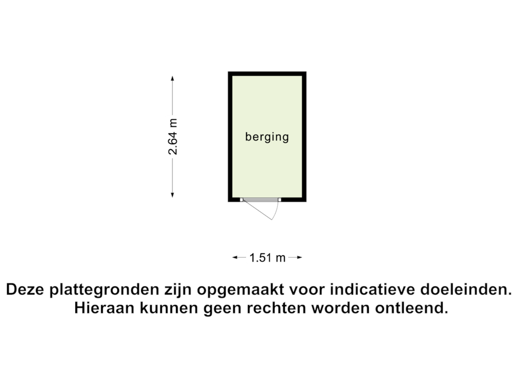 Bekijk plattegrond van Berging 1 van Vloeiweg 46-A