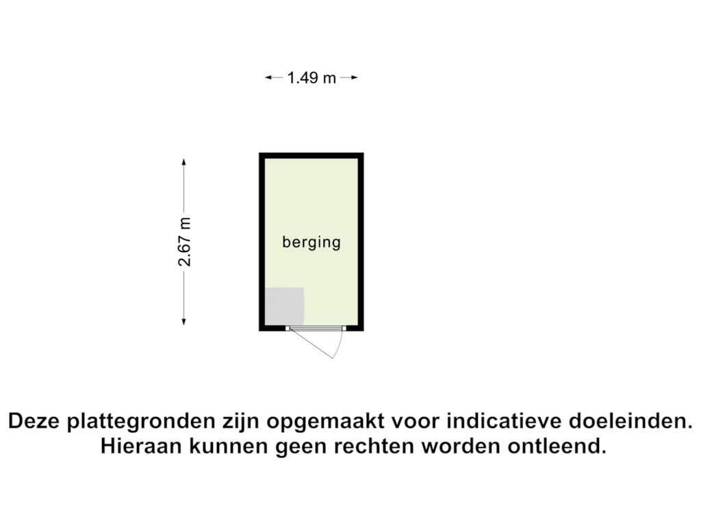 View floorplan of Berging 2 of Vloeiweg 46-A