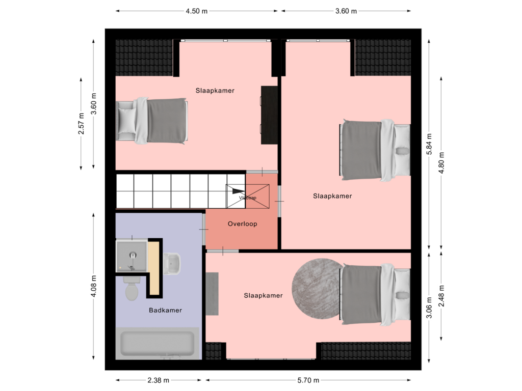 Bekijk plattegrond van Tweede verdieping van Ambyerstraat Noord 48-B