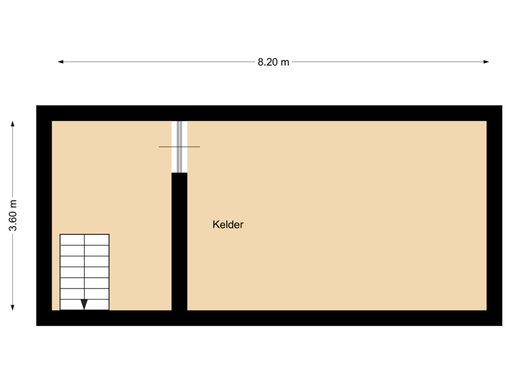 Bekijk plattegrond van Kelder van Ambyerstraat Noord 48-B