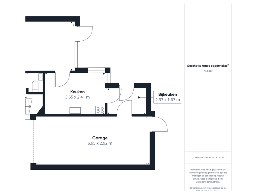 Bekijk plattegrond van Begane grond van Hunzelaan 25