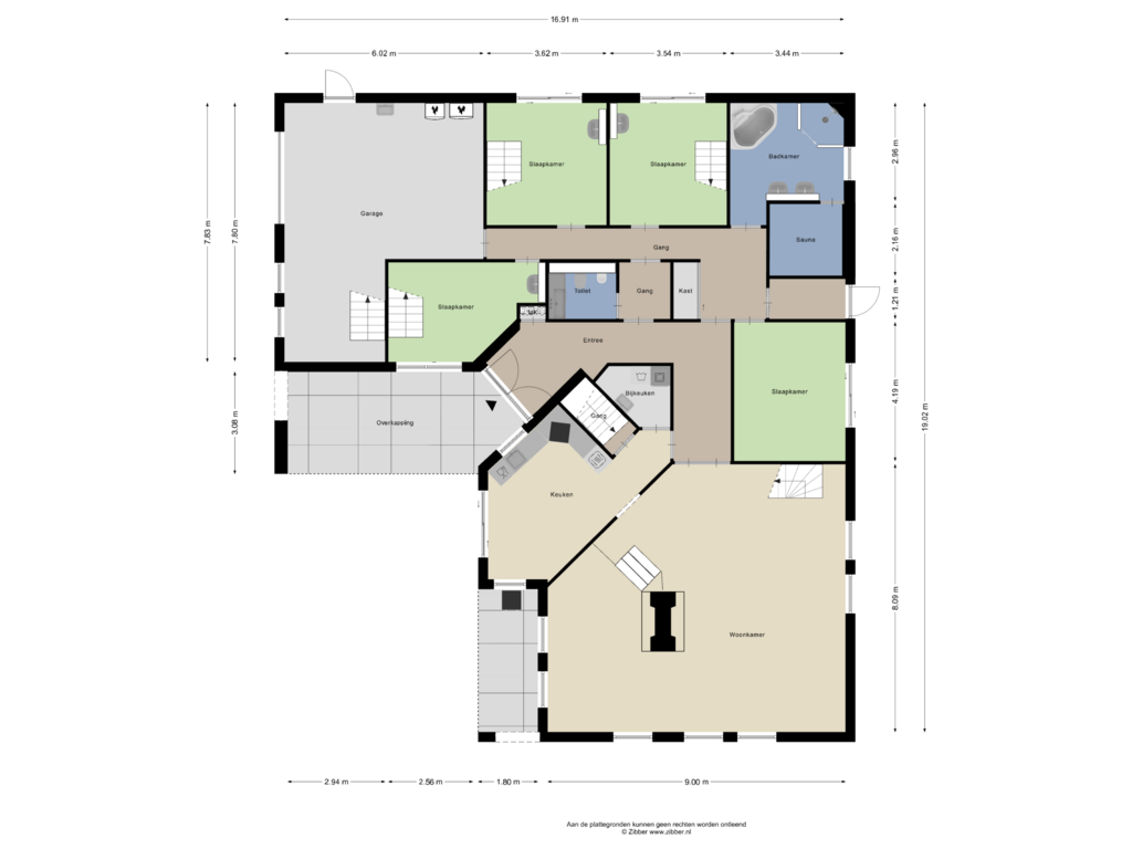 Bekijk plattegrond van Begane Grond van Dennenmark 9