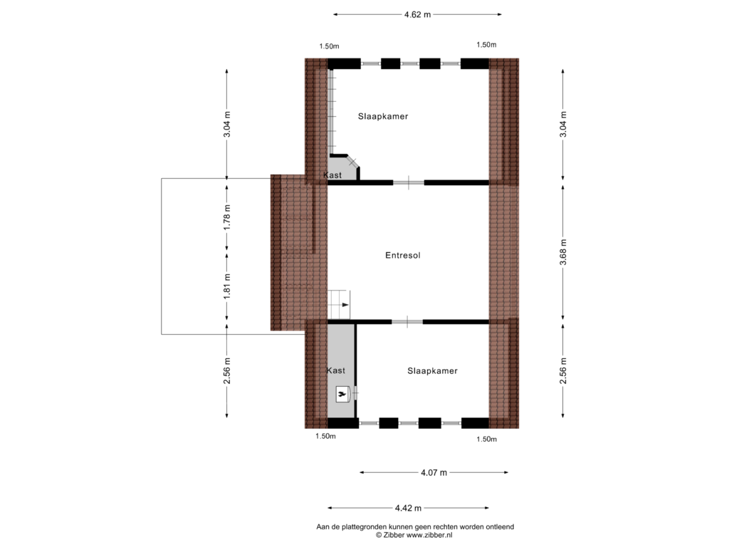 Bekijk plattegrond van Eerste verdieping van Kleiweg 1-B