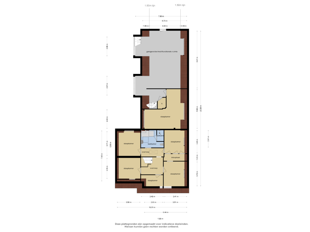 Bekijk plattegrond van 1e verdieping van Grotestraat 11