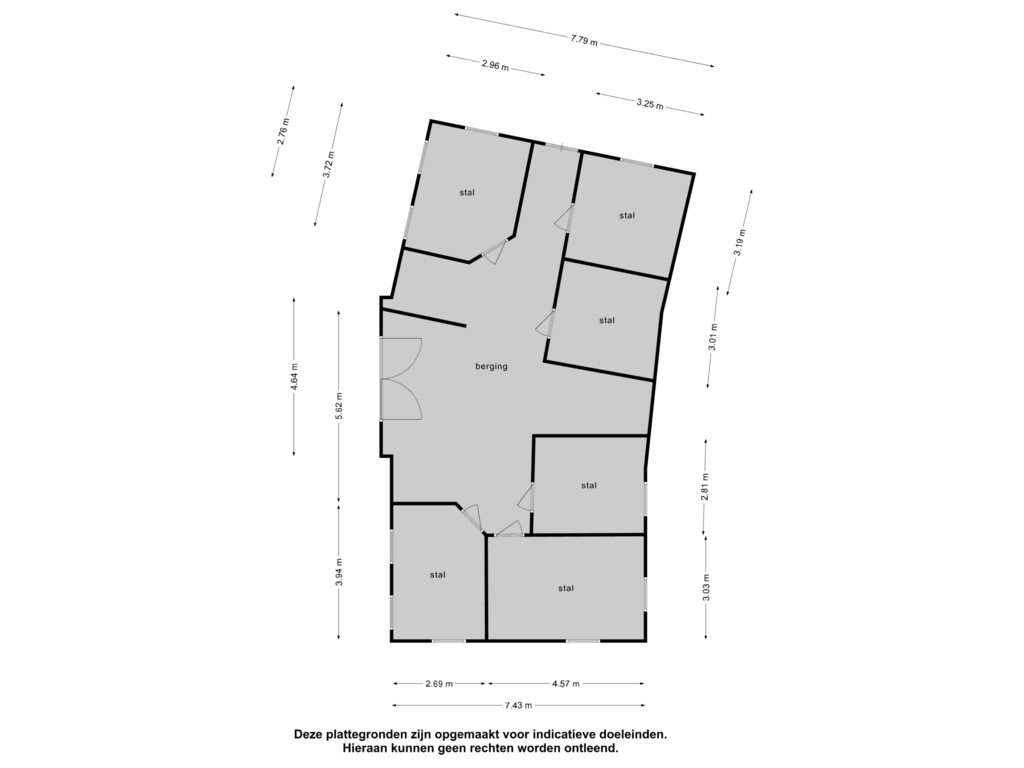 Bekijk plattegrond van Berging van Grotestraat 11