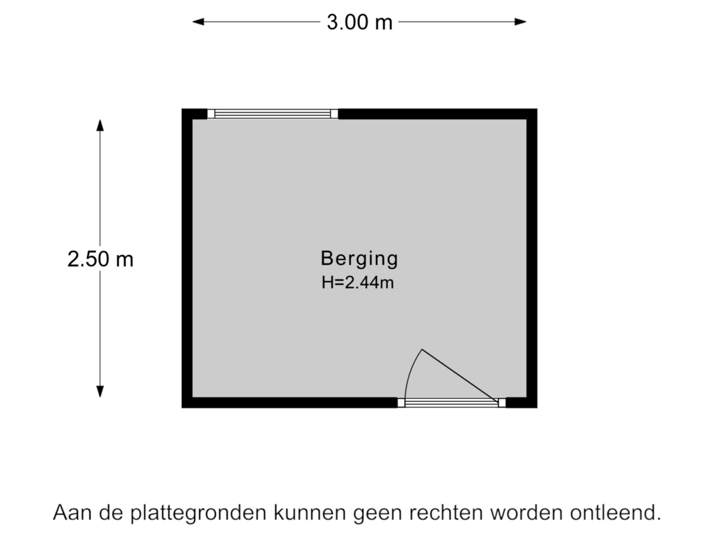 Bekijk plattegrond van Berging van Talmastraat 55-D