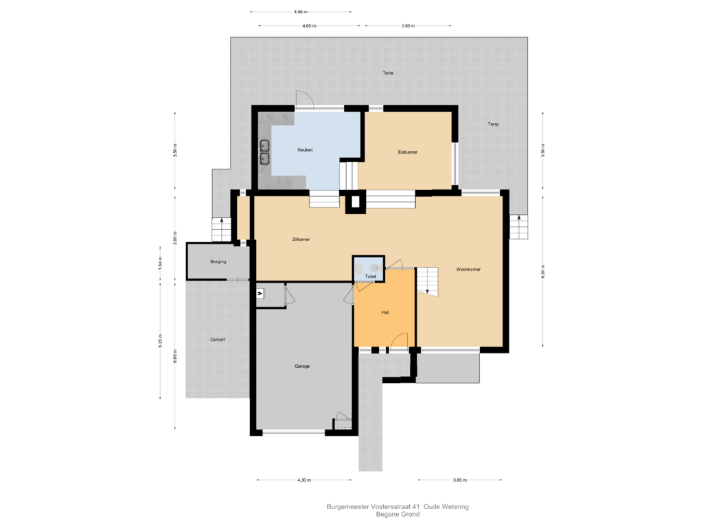 Bekijk plattegrond van Begane Grond van Burgemeester Vostersstraat 41