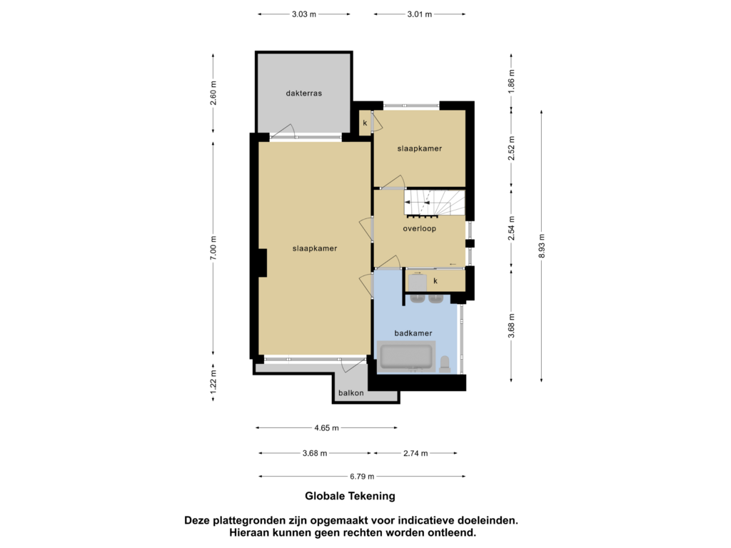 Bekijk plattegrond van 1e verdieping van Hertogensingel 90