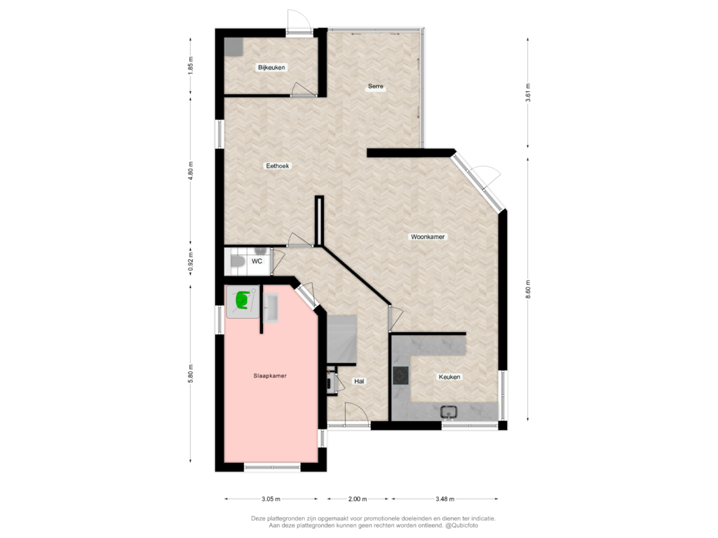 Bekijk plattegrond van Begane Grond optie 2 van Stationsweg 26