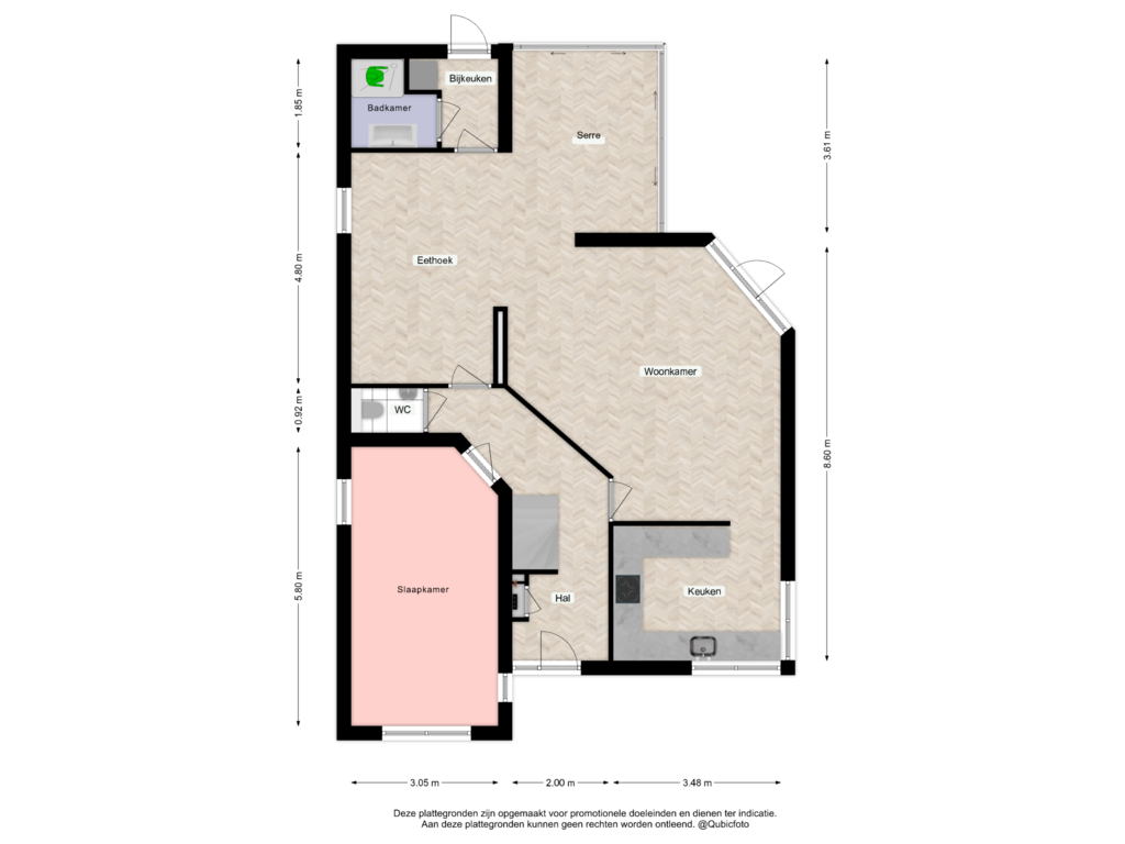 Bekijk plattegrond van Begane Grond optie 3 van Stationsweg 26