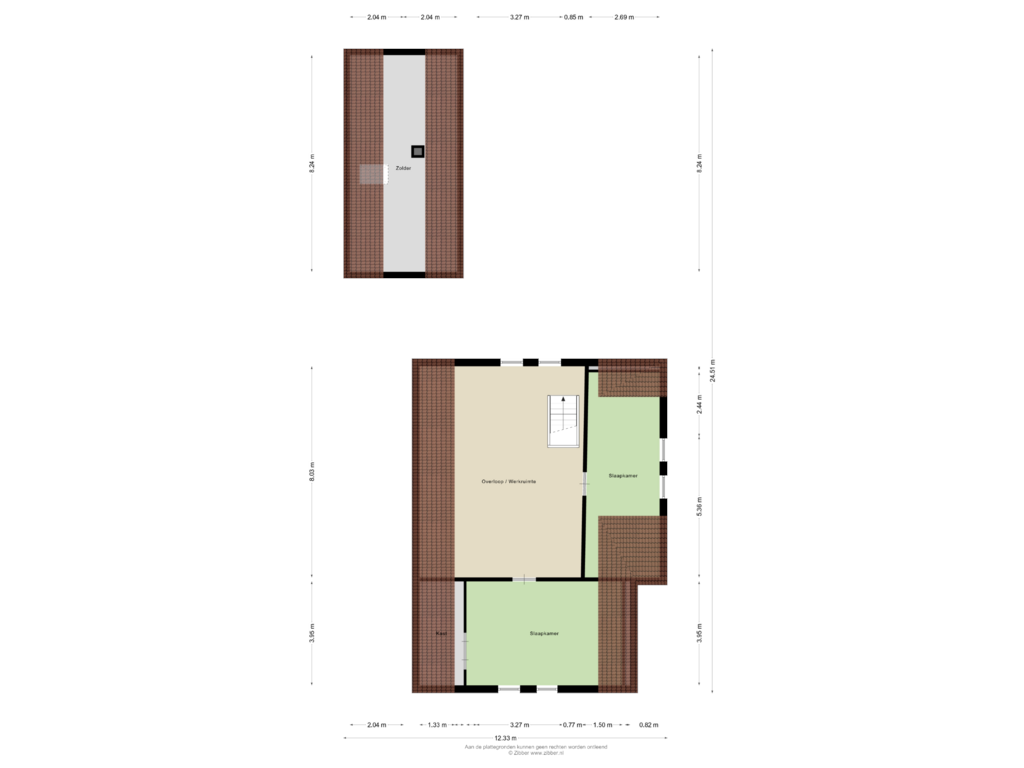 Bekijk plattegrond van Tweede Verdieping van Rudigerstraat 26