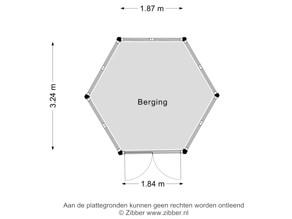 Bekijk plattegrond van Berging van Rudigerstraat 26