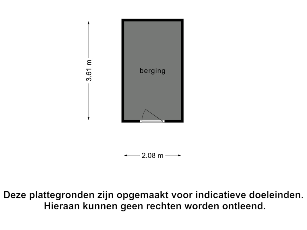 Bekijk plattegrond van Berging van Clavecymbelstraat 16-B