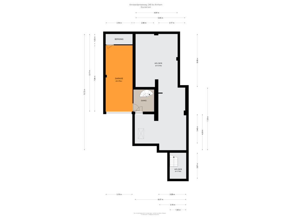 View floorplan of Souterrain of Amsterdamseweg 248