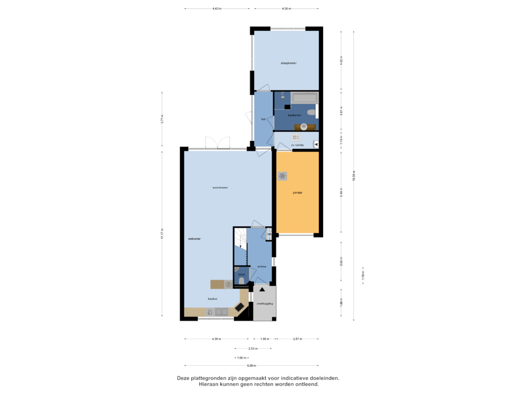 Bekijk plattegrond van Begane Grond van Muddy Watersstraat 28