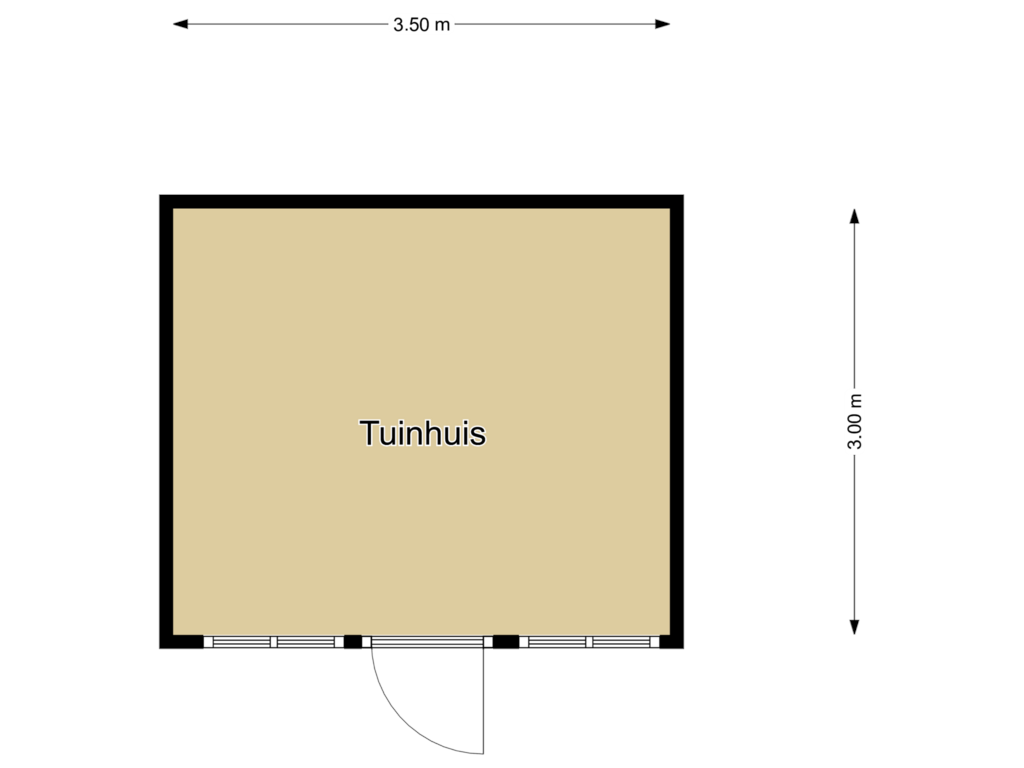 View floorplan of Bijgebouw of Dijkgraaf 25