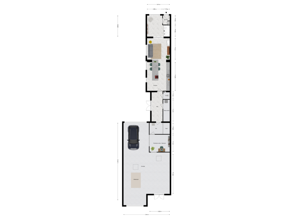 Bekijk plattegrond van Begane grond van Stationstraat 33