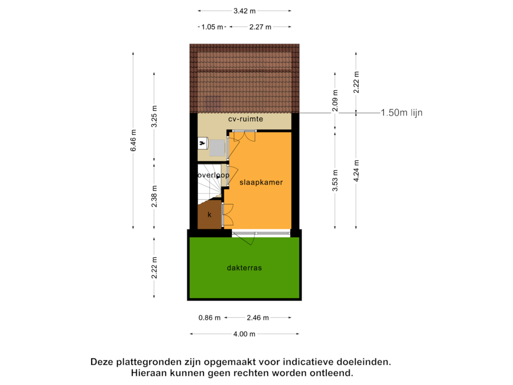 Bekijk plattegrond van 3_2e  verdieping van De Boomgaard 2