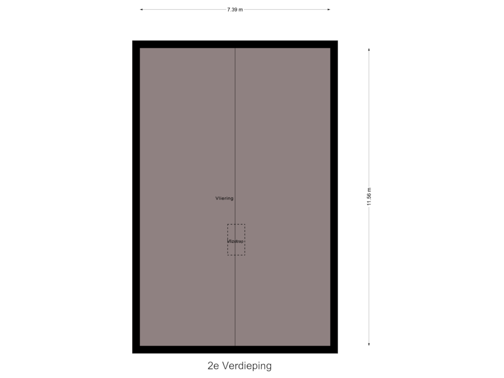 Bekijk plattegrond van 2e Verdieping van Vroegeling 16