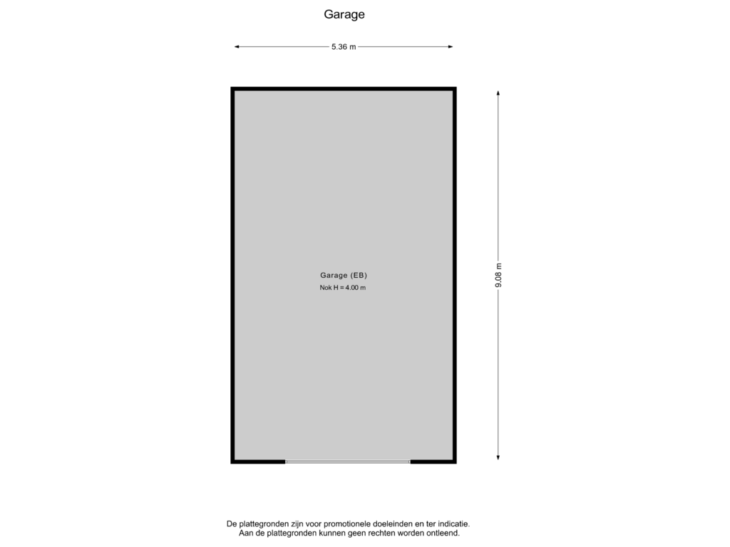 Bekijk plattegrond van Garage van Rijndijk 4