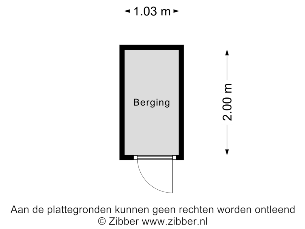 Bekijk plattegrond van Berging van Planetenhof 32-B