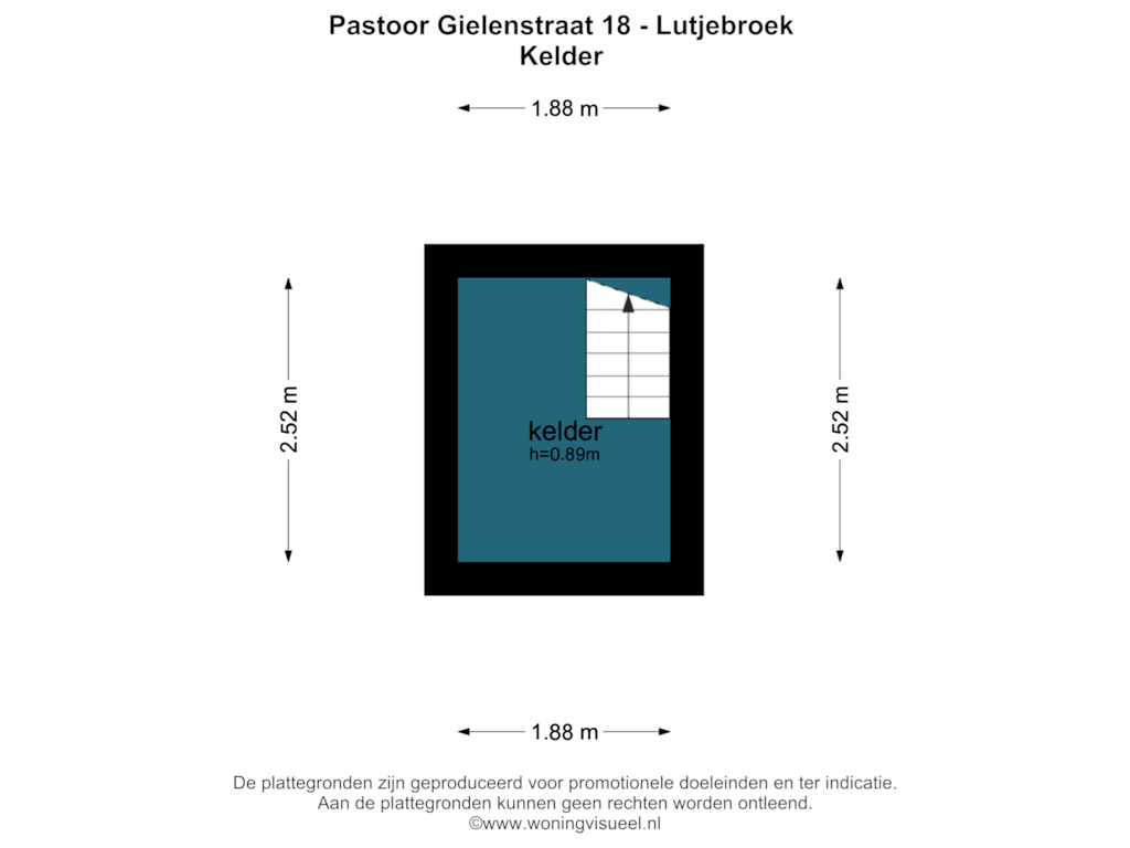 Bekijk plattegrond van KELDER van Pastoor Gielenstraat 18