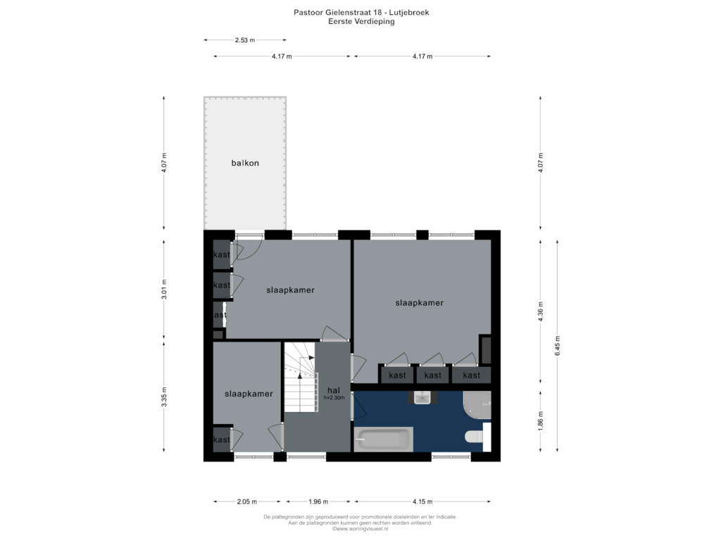 Bekijk plattegrond van EERSTE VERDIEPING van Pastoor Gielenstraat 18