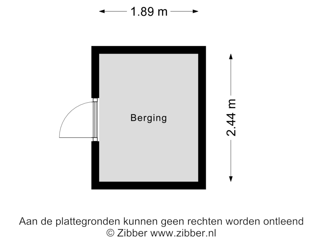 Bekijk plattegrond van Berging van Ploegdijk 2-H155