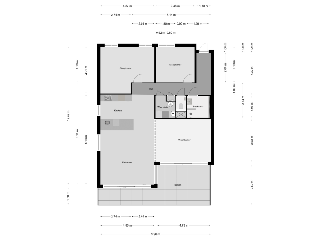 View floorplan of 4e verdieping of Jacques Dutilhweg 681