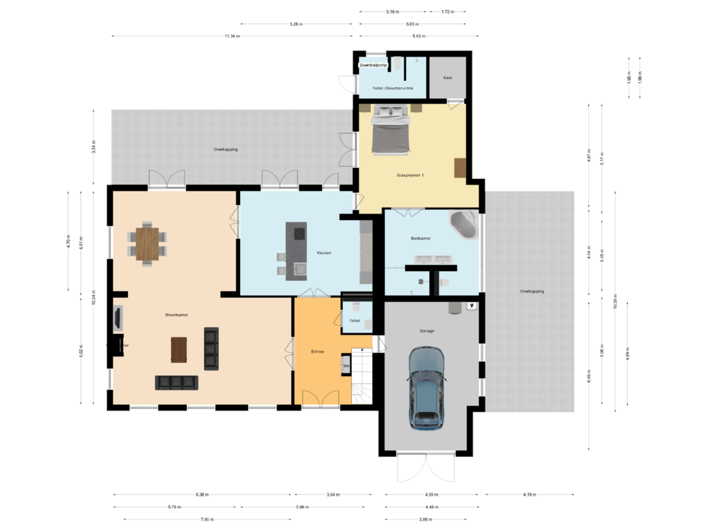 Bekijk plattegrond van Begane grond van Tweerijten 28