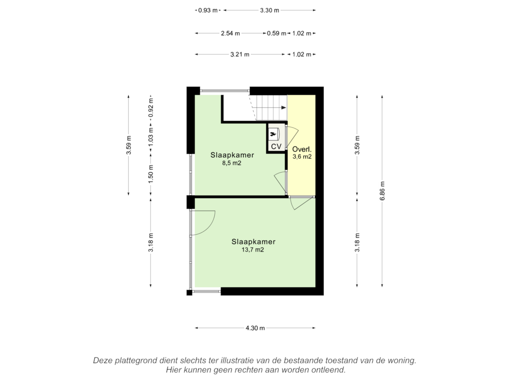 Bekijk plattegrond van Verdieping van Kilianusstraat 3