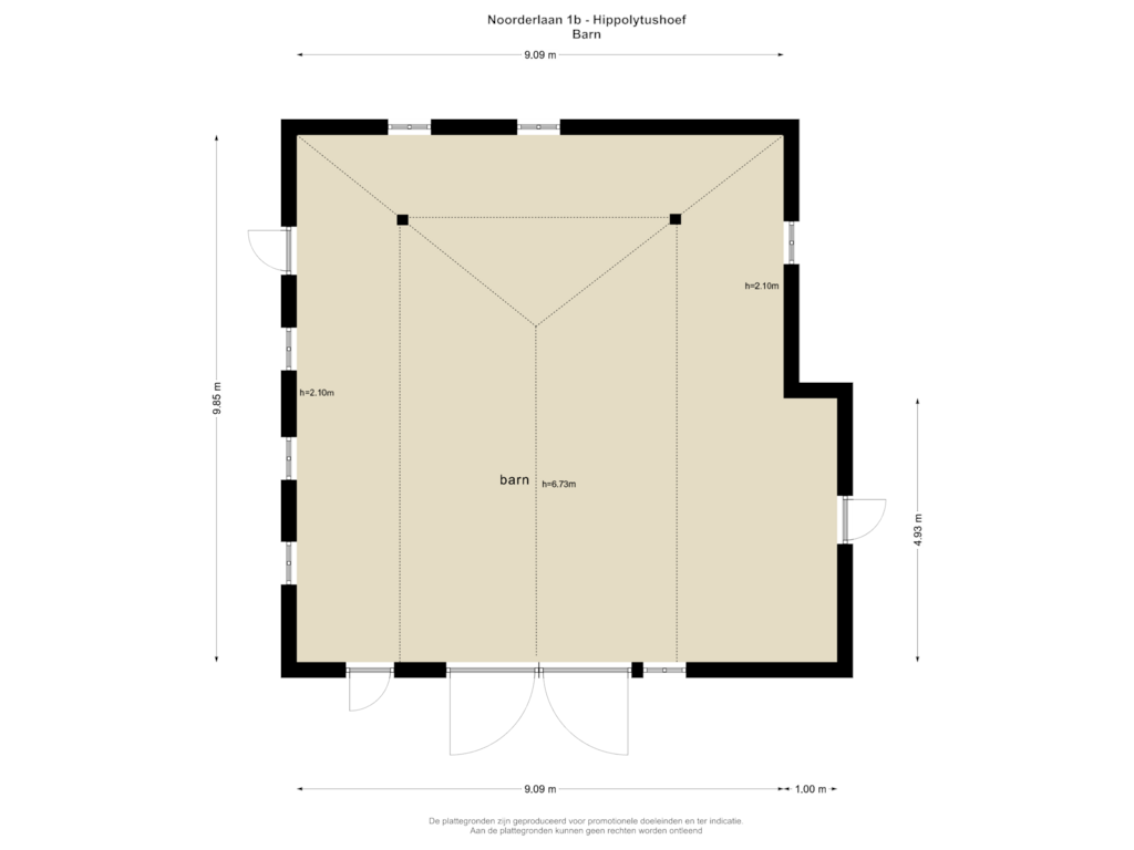 View floorplan of Barn of Noorderlaan 1