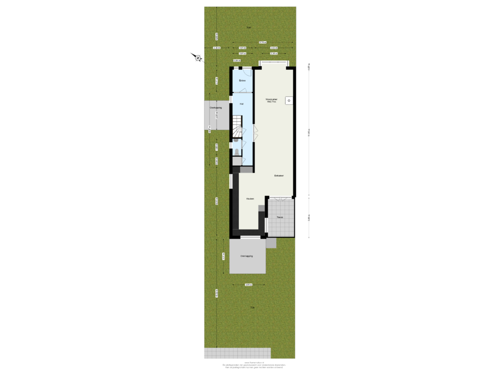 View floorplan of Begane Grond tuin of Kerstant van den Bergelaan 33