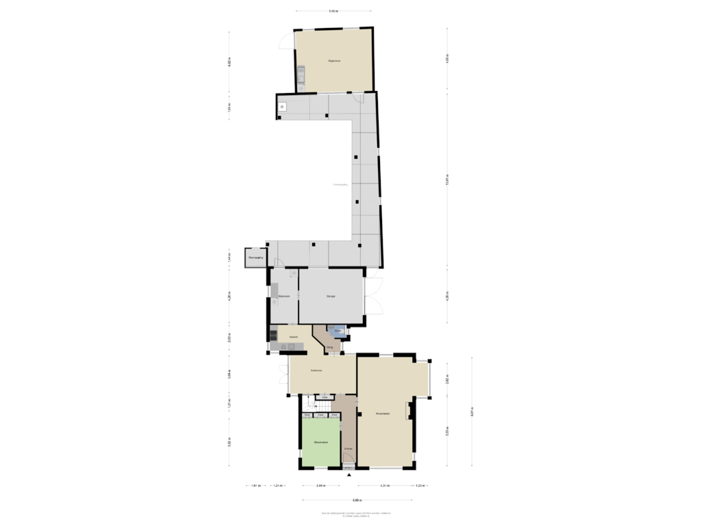 Bekijk plattegrond van Begane grond van Dorp 262