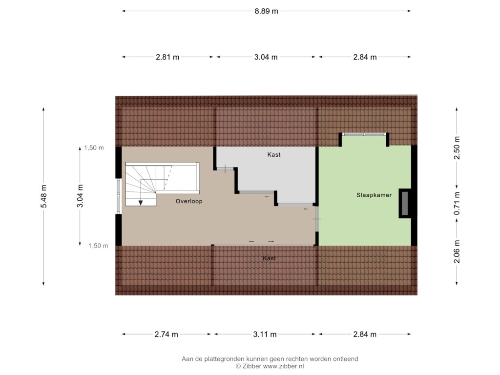 Bekijk plattegrond van Tweede verdieping van Dorp 262