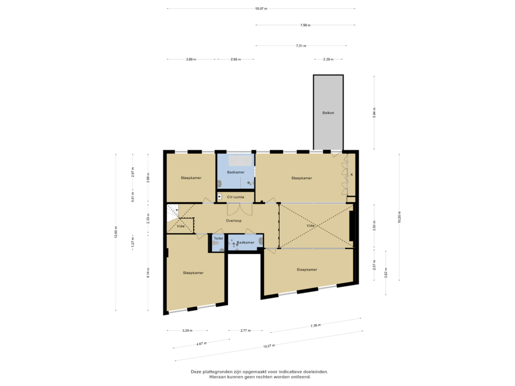 Bekijk plattegrond van 1e verdieping van Symonszstraat 41