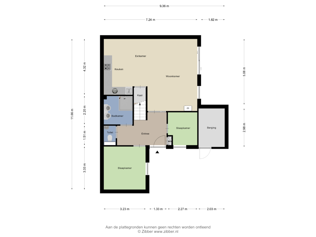 Bekijk plattegrond van Begane grond van Veerse Meerdreef 29