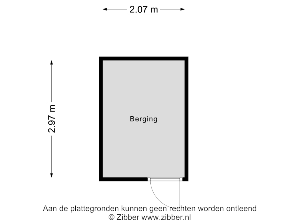 Bekijk plattegrond van Berging van Veerse Meerdreef 29