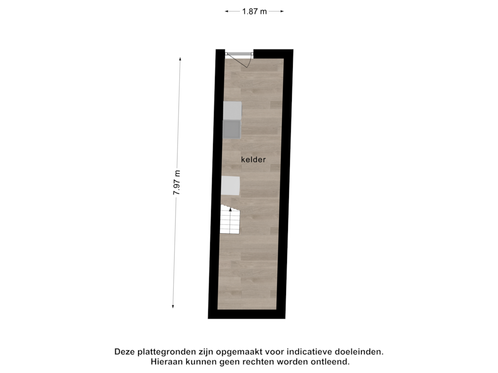 Bekijk plattegrond van kelder 1 van Herengracht 84