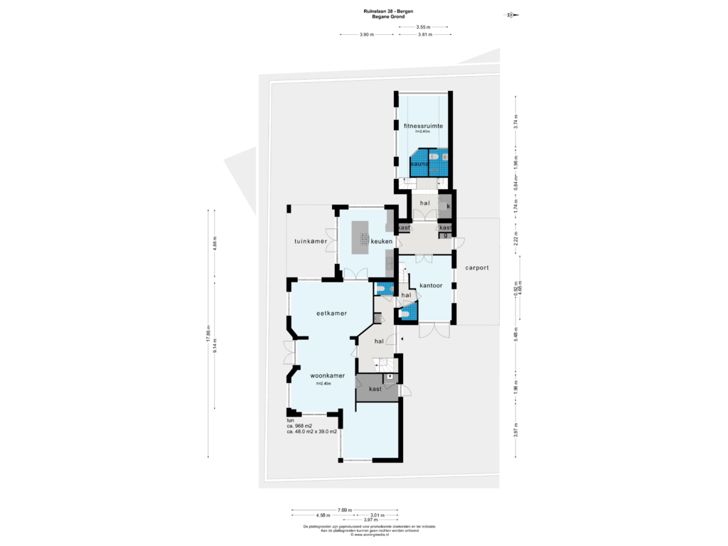 View floorplan of Begane Grond of Ruïnelaan 38