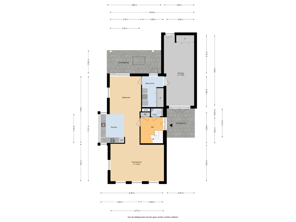 View floorplan of Begane grond of Molenparkweg 37