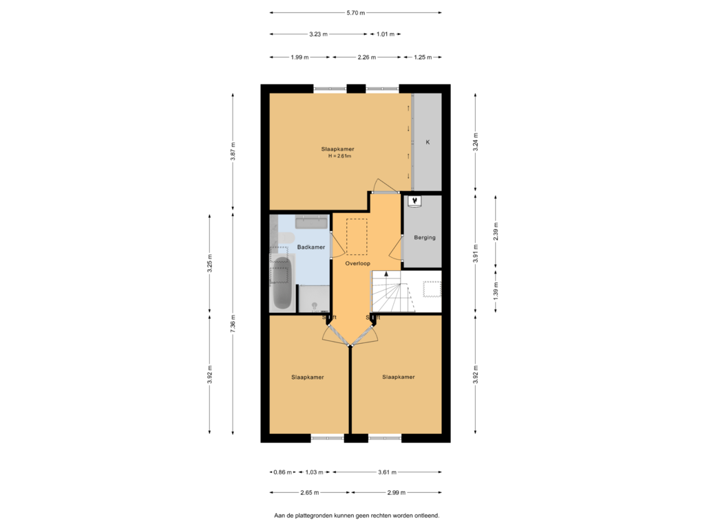 View floorplan of 1e Verdieping of Molenparkweg 37