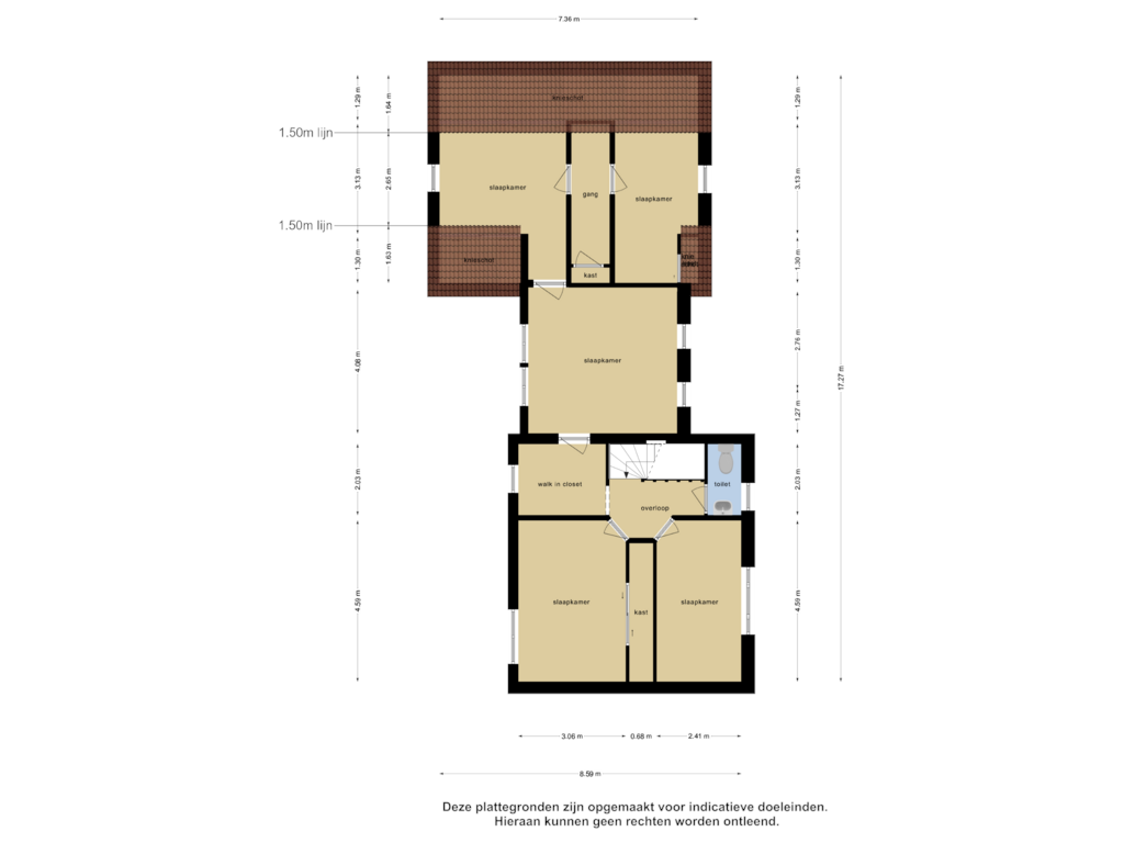 Bekijk plattegrond van Eerste Verdieping van Zandbergsestraat 40