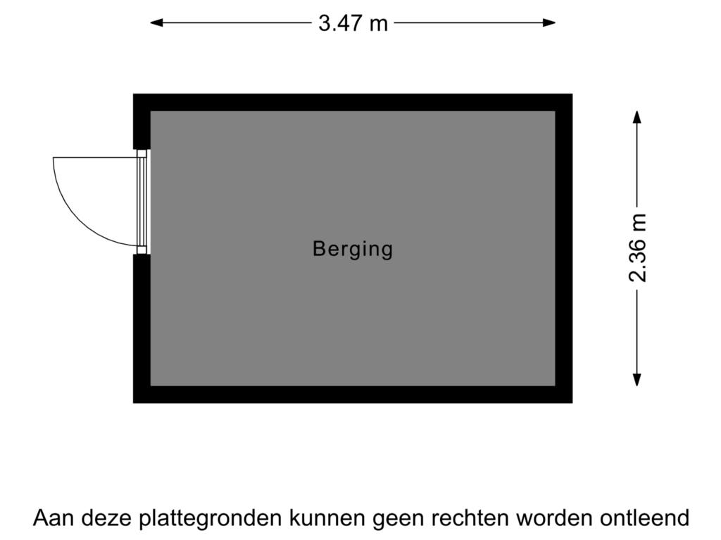 View floorplan of Berging of Meedhuizenstraat 13