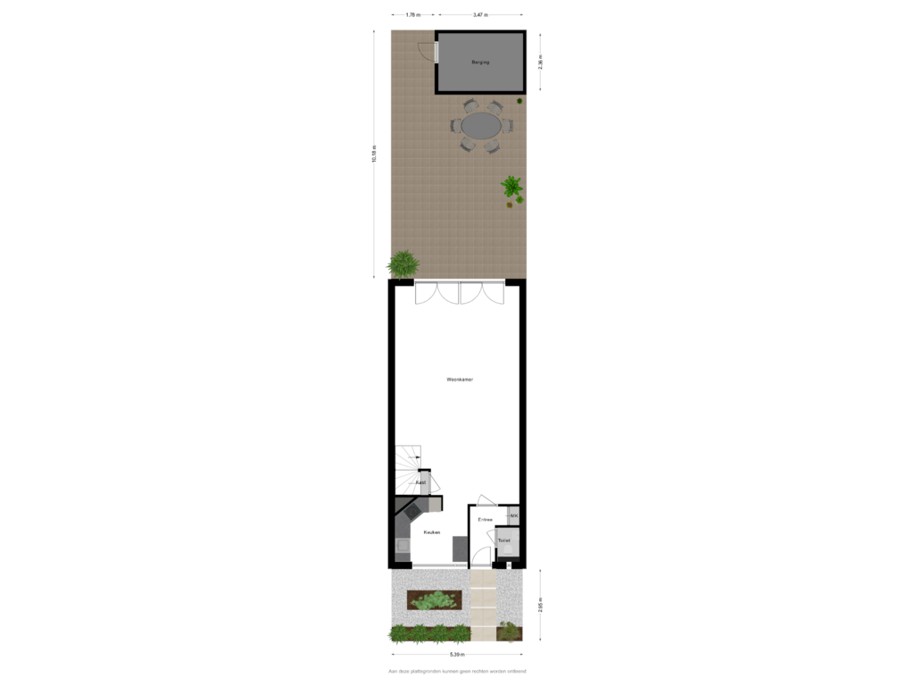 View floorplan of Situatie of Meedhuizenstraat 13