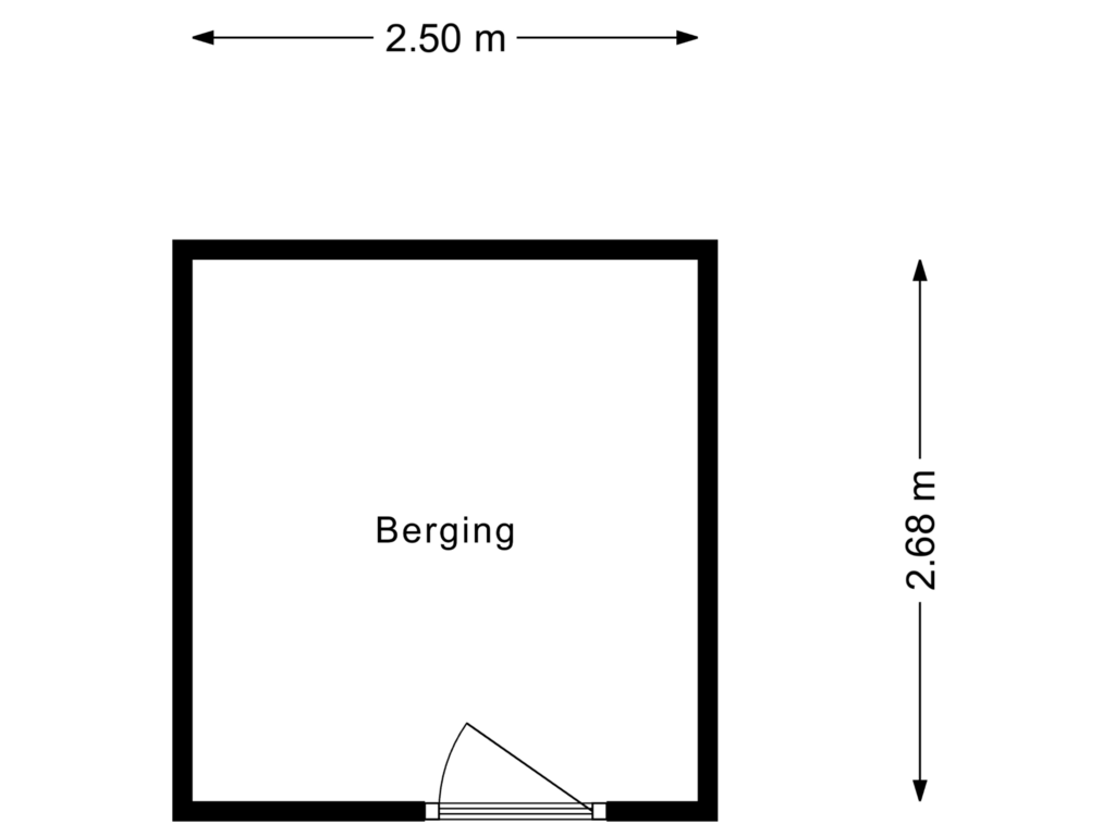 Bekijk plattegrond van Berging van Mansdalestraat 94