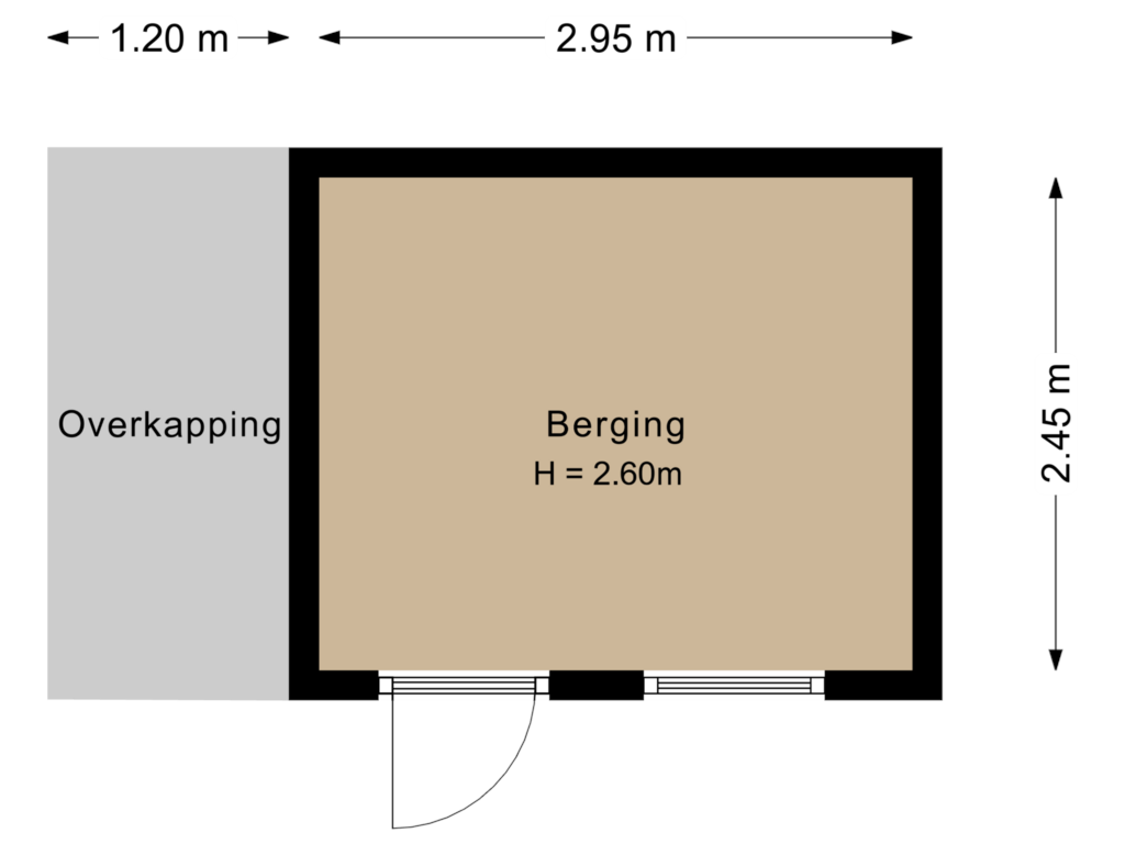 View floorplan of Berging of Contrabas 64